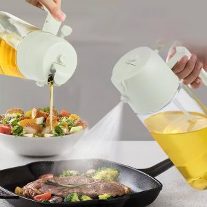 2 in1 Oil Spray Dispenser Bottle