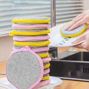 Double Side Dishwashing Scrubber (১০ পিস)
