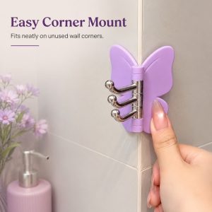 Rotating Butterfly Wall Hook (২ পিস)