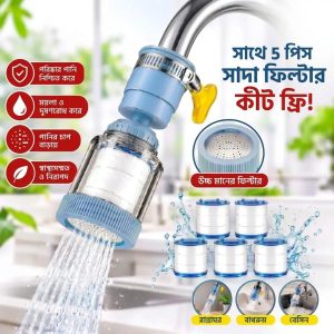 360° Rotating Splash-Proof Faucet Water Filter